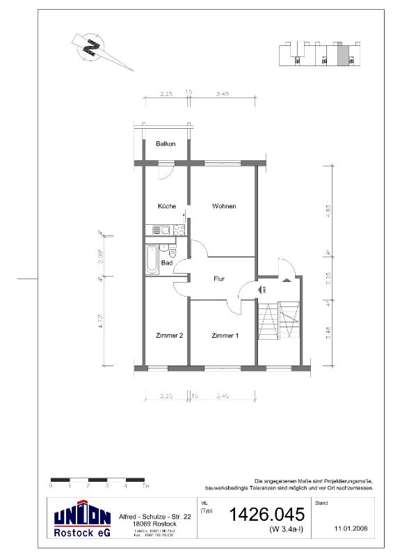 3-Raumwohnung in zentraler Lage - Photo 2