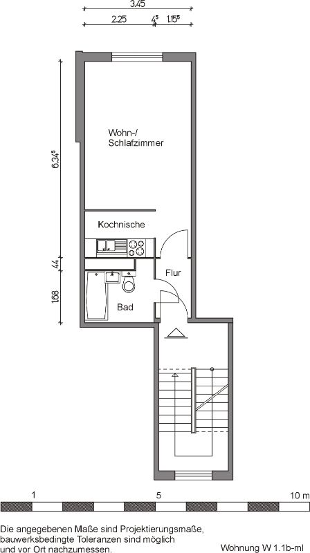 Zentrale 1-Raumwohnung in Dierkow - Foto 2